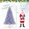 3-Section Tall Christmas Tree in Lavender Purple with Multi-Color Reflective Branch Tips